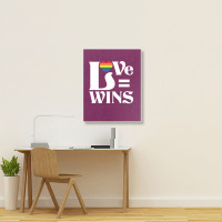 Love Wins Portrait Canvas Print | Artistshot