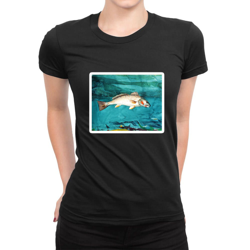 Claude Monet Field Of Tulips In Holland 45369434 Ladies Fitted T-Shirt by wahidd22 | Artistshot