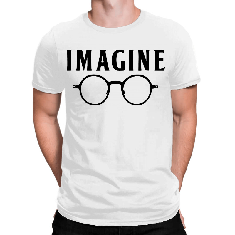 Imagine T Shirt Choose Peace Peaceful Lennon Glasses No War All Over Men's T-shirt | Artistshot