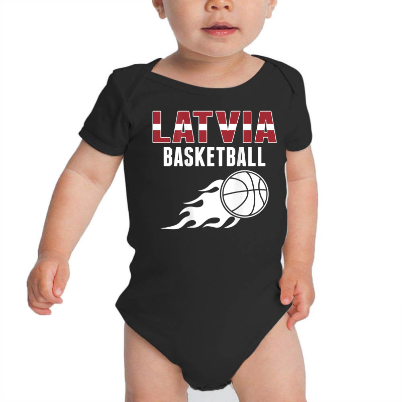 Latvia Basketball Fans Jersey   Latvian Flag Summer Sports T Shirt Baby Bodysuit | Artistshot