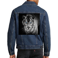 White Tiger Men Denim Jacket | Artistshot