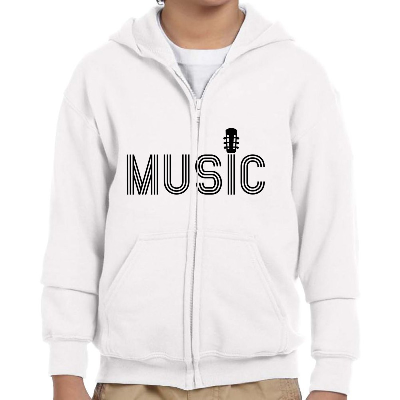 Music Design Youth Zipper Hoodie by s4rt4 | Artistshot