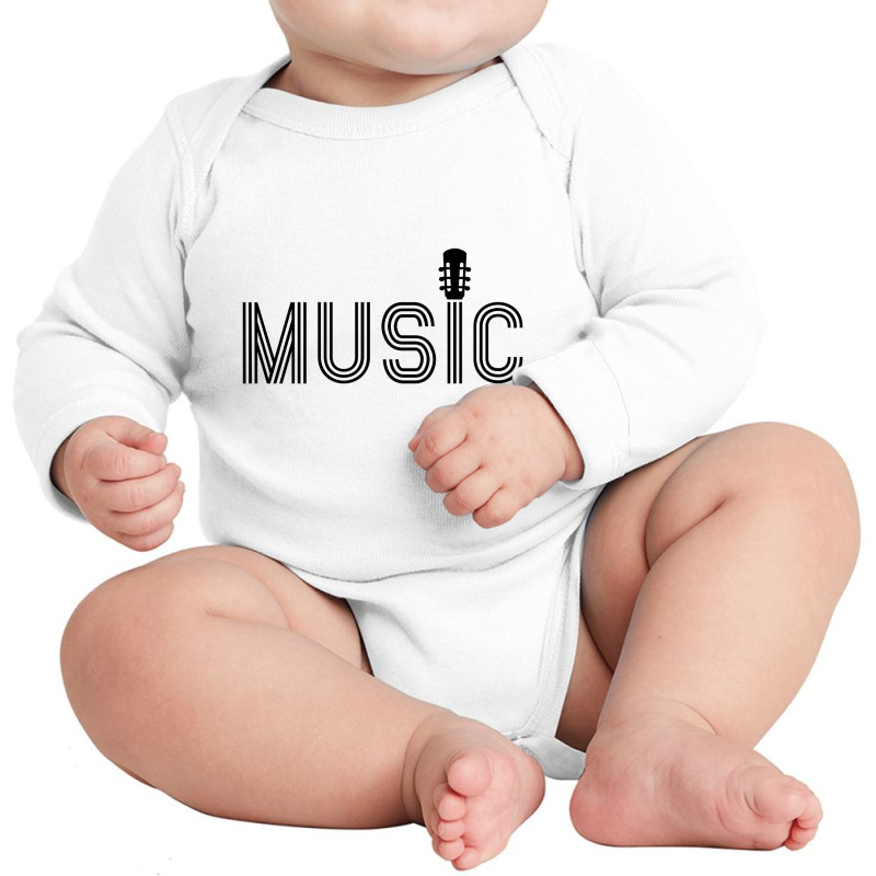 Music Design Long Sleeve Baby Bodysuit by s4rt4 | Artistshot