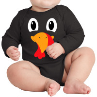 Turkey Face Shirt Kids Adult Funny Halloween Thanksgiving T Shirt Long Sleeve Baby Bodysuit | Artistshot