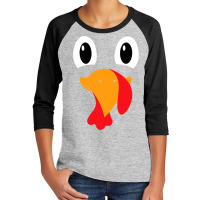 Turkey Face Shirt Kids Adult Funny Halloween Thanksgiving T Shirt Youth 3/4 Sleeve | Artistshot