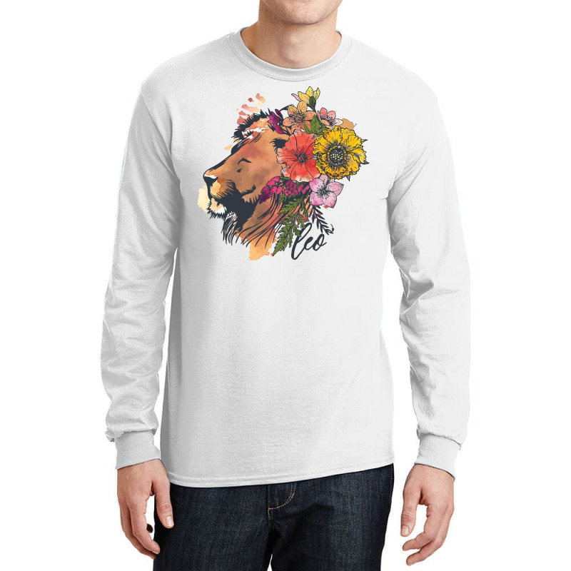 Leo Lion Long Sleeve Shirts by marceliana | Artistshot