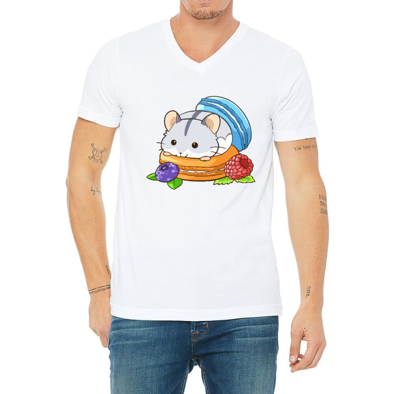 Macaron Dwarf Hamster V-Neck Tee by marceliana | Artistshot