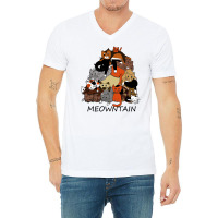 Meowntain V-neck Tee | Artistshot