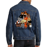 Meowntain Men Denim Jacket | Artistshot