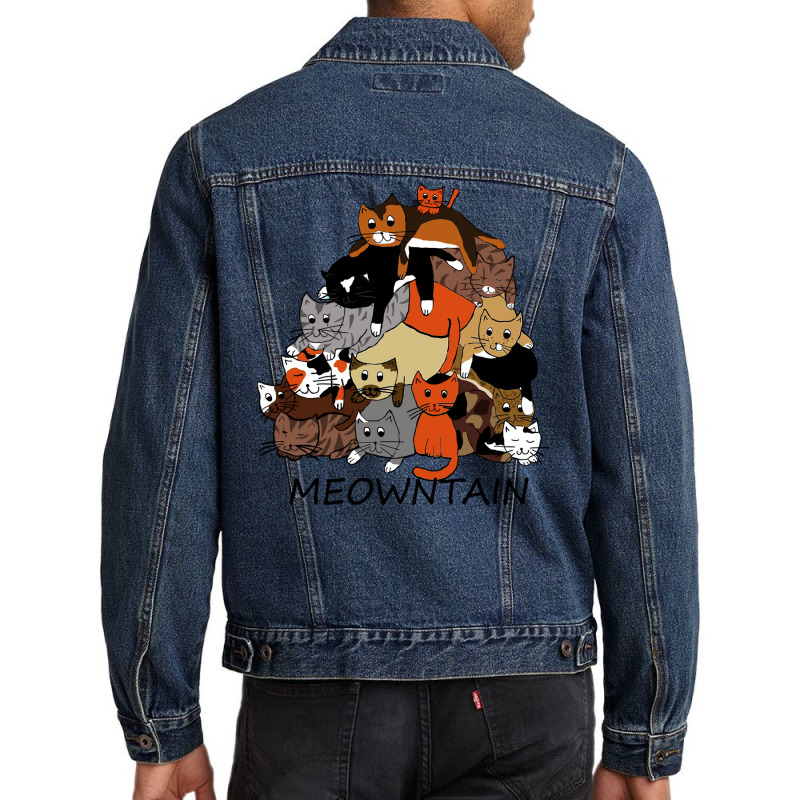 Meowntain Men Denim Jacket by marceliana | Artistshot