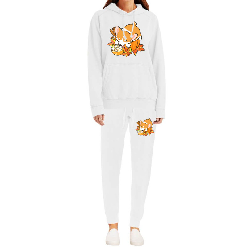 Pumpkin Spice Corgi Hoodie & Jogger set by marceliana | Artistshot