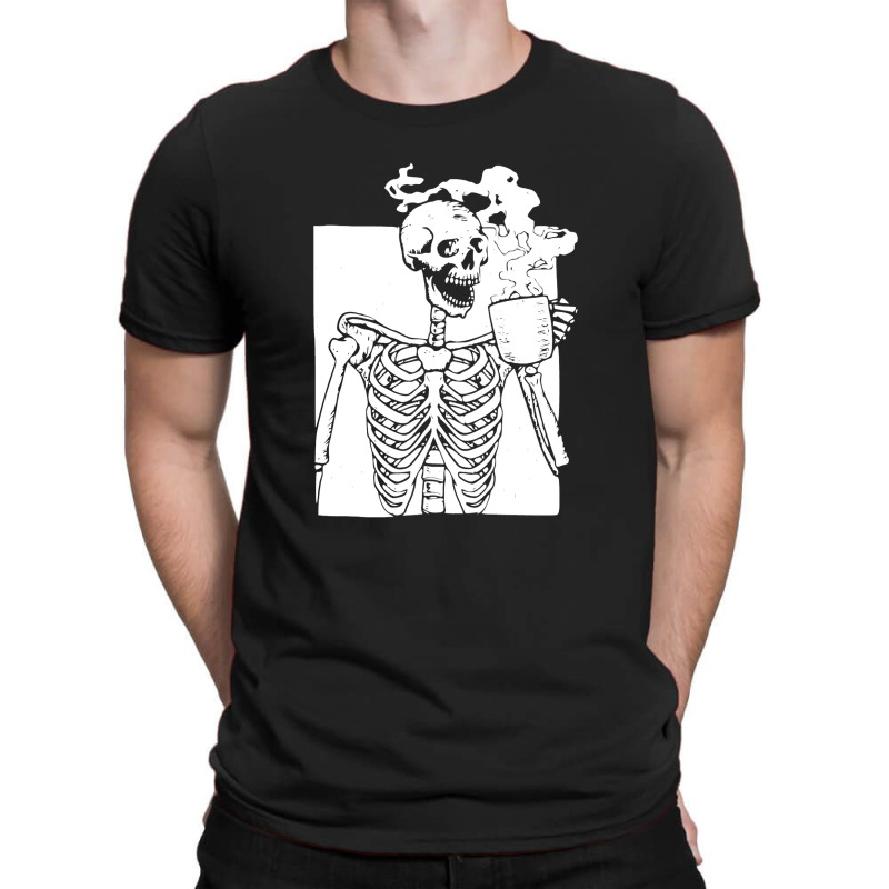 Skeleton Drink Coffee Halloween T-Shirt by marceliana | Artistshot