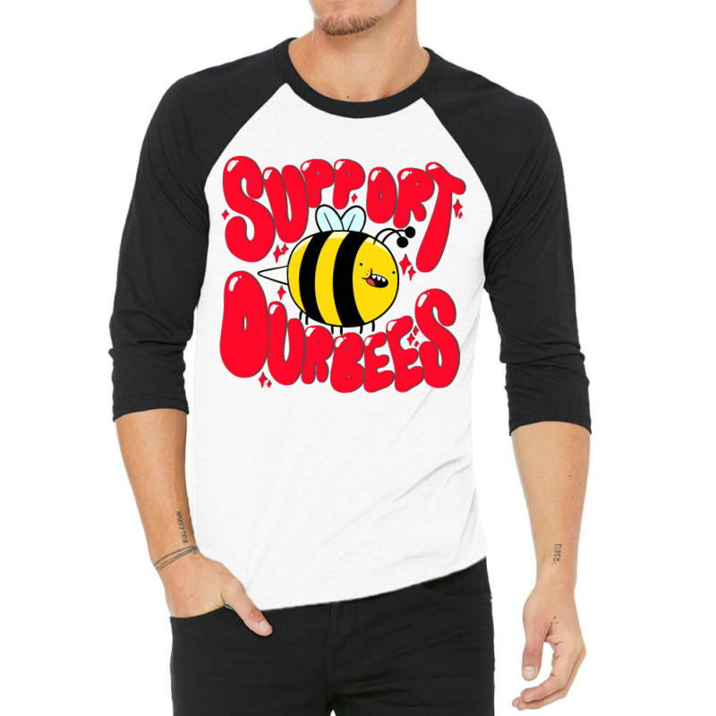 Support Our Bees 3/4 Sleeve Shirt by marceliana | Artistshot