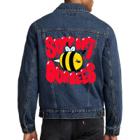 Support Our Bees Men Denim Jacket | Artistshot