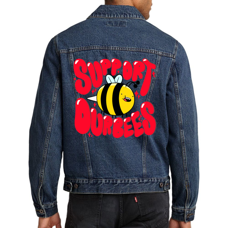 Support Our Bees Men Denim Jacket by marceliana | Artistshot