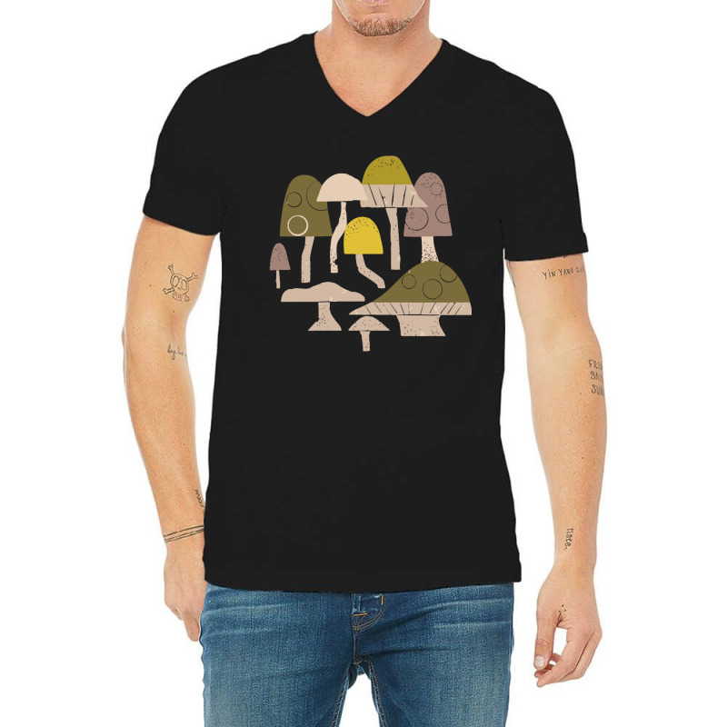 Toadstools V-Neck Tee by marceliana | Artistshot