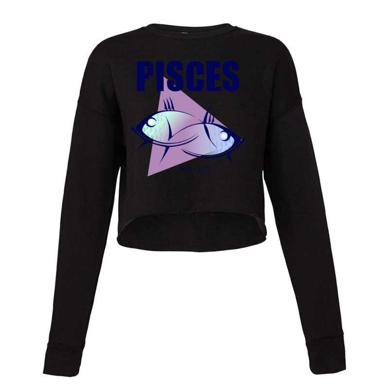 Pisces Astrology Sign Cropped Sweater by Cypryanus | Artistshot