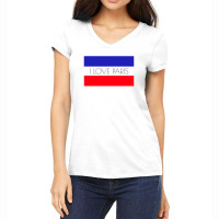 I Love Paris Women's V-neck T-shirt | Artistshot