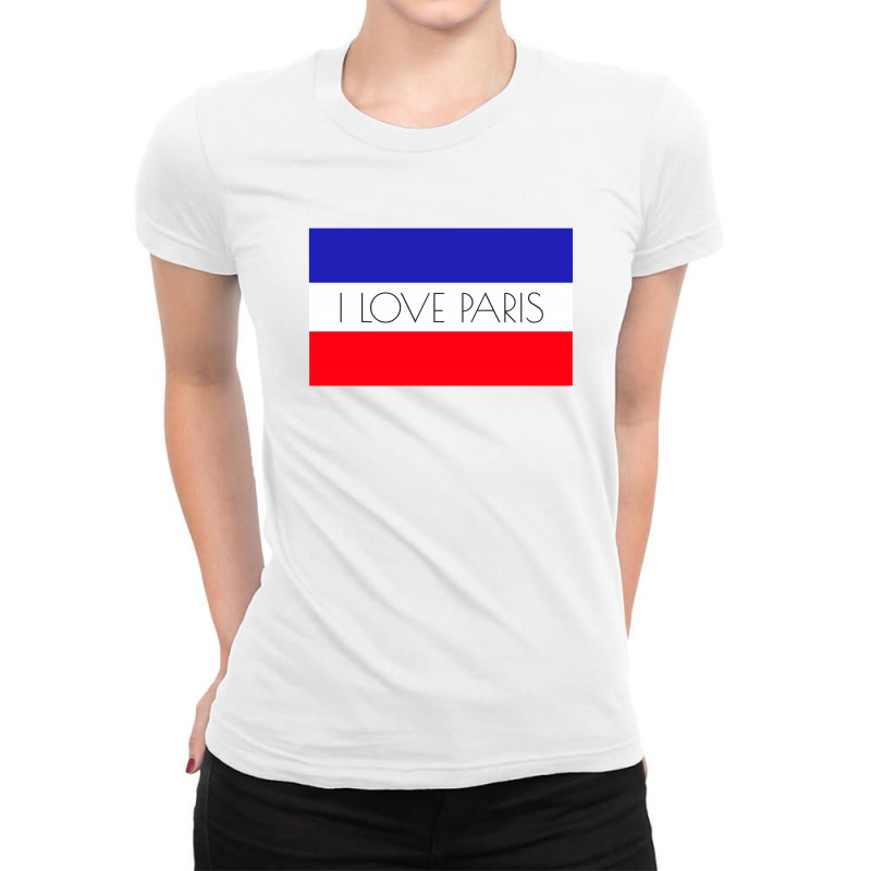 I Love Paris Ladies Fitted T-Shirt by designby21 | Artistshot