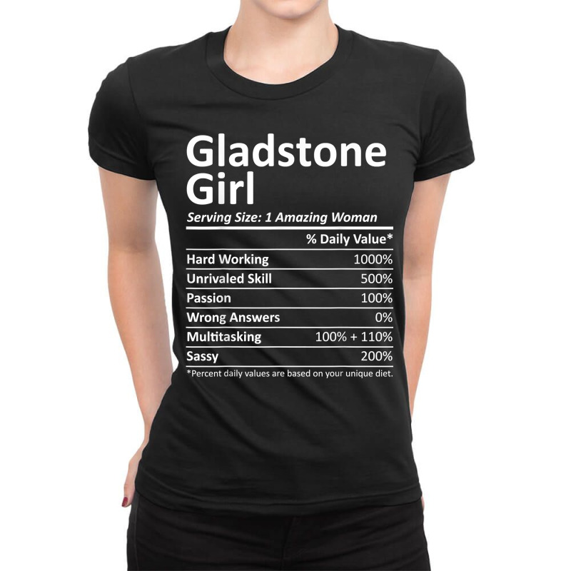 Gladstone Girl Mo Missouri Funny City Home Roots Usa Gift T Shirt Ladies Fitted T-Shirt by hollymu | Artistshot