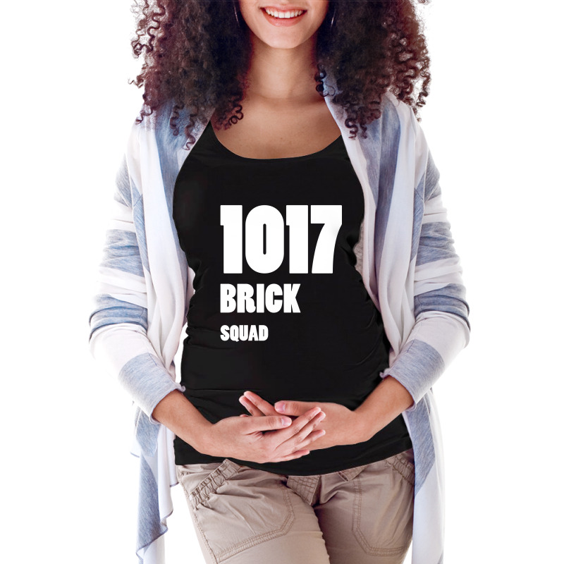 1017 Brick Squad White Maternity Scoop Neck T-shirt by kroos_sell | Artistshot