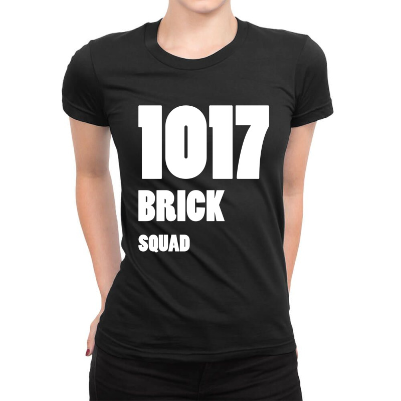 1017 Brick Squad White Ladies Fitted T-Shirt by kroos_sell | Artistshot