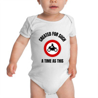 Created For Such A Time As This Delivery Motorcycle (2) Baby Bodysuit | Artistshot