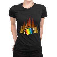 Headphones Tv Music Colorful Ladies Fitted T-shirt | Artistshot