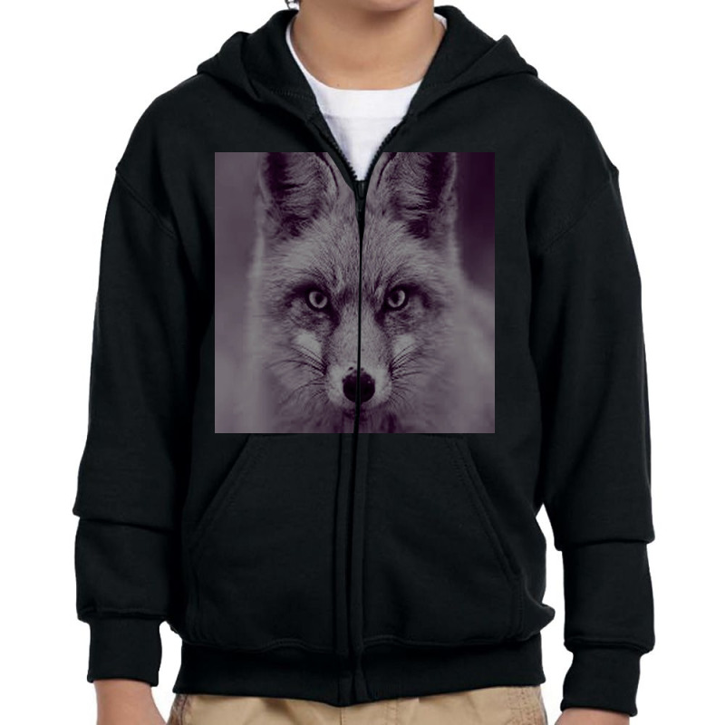 Fox Head Youth Zipper Hoodie by Jack14 | Artistshot