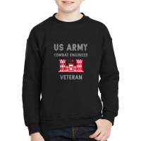 Us Army Combat Engineer Combat Engineer Veteran Gift Pullover Hoodie Youth Sweatshirt | Artistshot