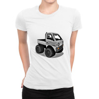 Kei Truck Chibi Cartoon Mini Truck Premium Ladies Fitted T-shirt | Artistshot