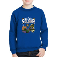 Kids 4 Year Old Soldier 4th Birthday Military Themed Camo Boys Youth Sweatshirt | Artistshot