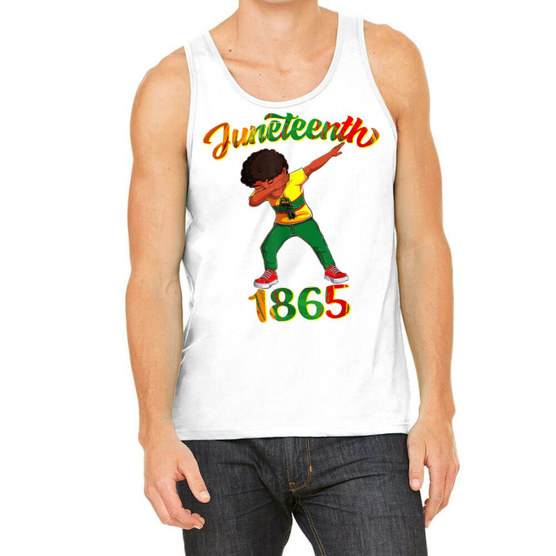 Juneteenth 1865 Dab Black Boy Brown Skin Afro American Boys T Shirt Tank Top by tamarogbbrazee4 | Artistshot