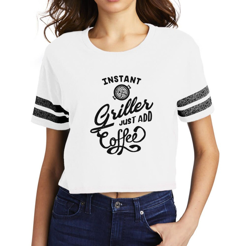 Instant Griller Coffee Scorecard Crop Tee by BealArt | Artistshot