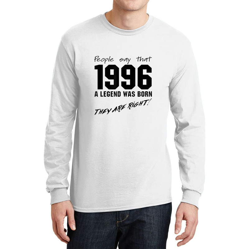 Legend 1996 Celebration Vintage Birthday Long Sleeve Shirts | Artistshot