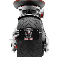 Veteran Warning I'm A Veteran Motorcycle License Plate | Artistshot