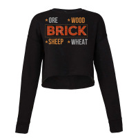 Ore Wood Brick Sheep Wheat Settlers Board Game T Shirt Cropped Sweater | Artistshot