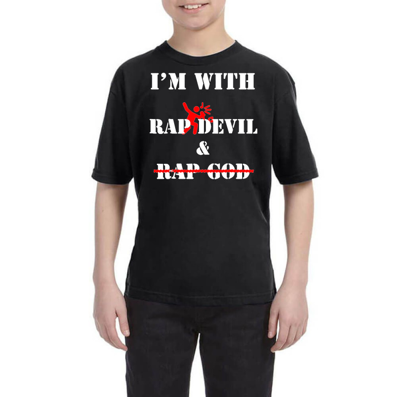 Rap Devil Is My Favorite Funny Rap Youth Tee | Artistshot