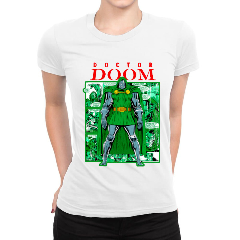 Dr Doom Ladies Fitted T-Shirt by atereabag | Artistshot