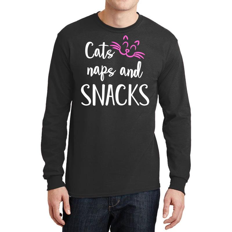 Cat Naps And Snacks Long Sleeve Shirts | Artistshot