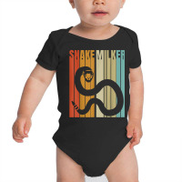 Retro Snake Milker   Snake Milking T Shirt Baby Bodysuit | Artistshot