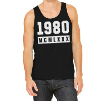 Vintage 1980 Roman Numeral 42 Year Old 42nd Birthday T Shirt Tank Top | Artistshot