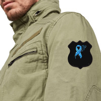 Diabetes Diabetic Leopard Blue Ribbon Stay Strong 131 Diabetes Awarene Shield Patch | Artistshot