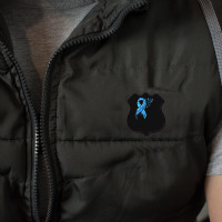 Diabetes Diabetic Leopard Blue Ribbon Stay Strong 131 Diabetes Awarene Shield Patch | Artistshot