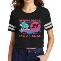 Spring Break - Suez Canal Scorecard Crop Tee | Artistshot