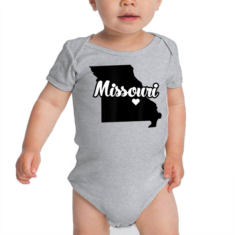 Missouri Home State Outline T Shirt Baby Bodysuit by marshall0976 | Artistshot