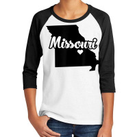 Missouri Home State Outline T Shirt Youth 3/4 Sleeve | Artistshot