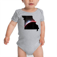 Missouri Total Solar Eclipse With 2017 Date & Map T Shirt Baby Bodysuit | Artistshot