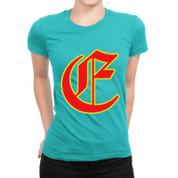 Letter E  Old English Ladies Fitted T-shirt | Artistshot