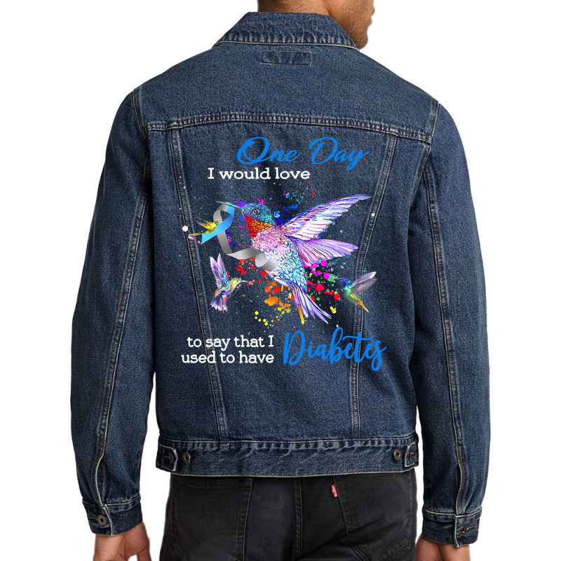 Diabetes Diabetic Hummingbird Birds I Have Used To Have Diabetes 174 D Men Denim Jacket by circularflap | Artistshot